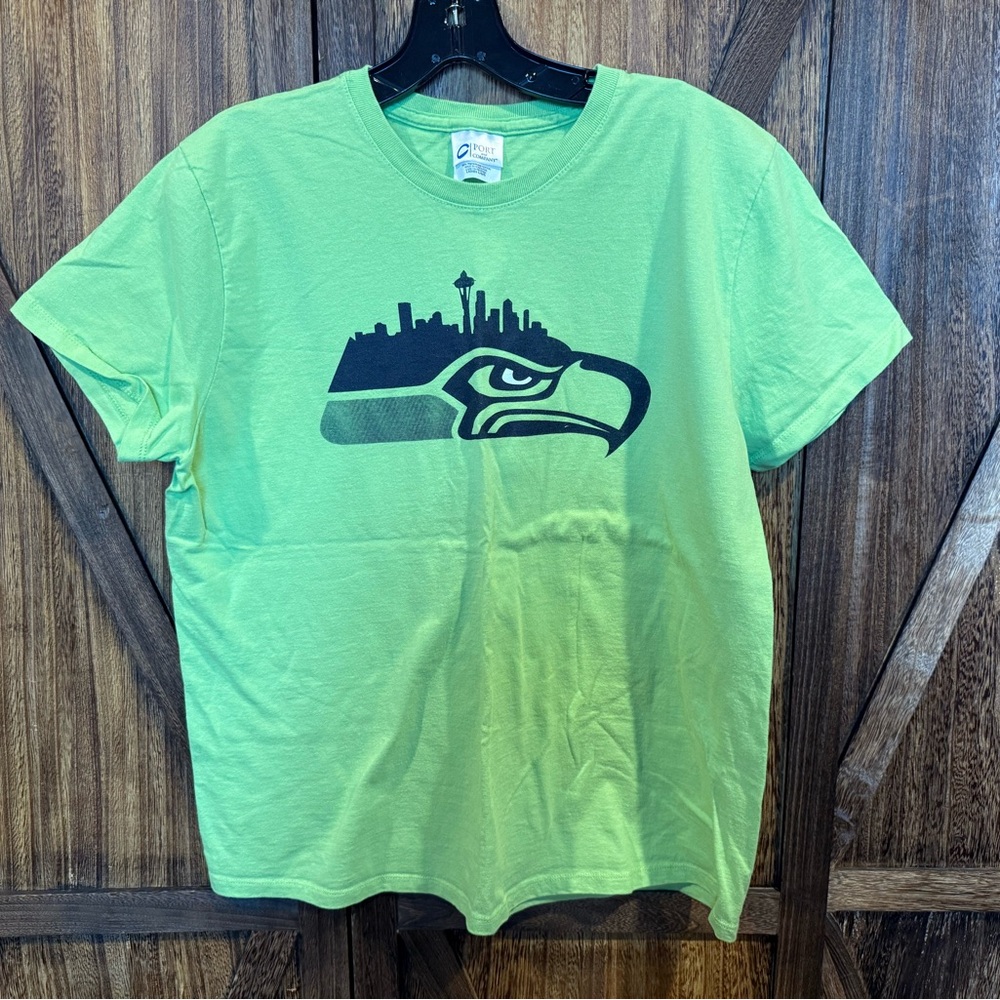 Seahawks Green Graphic T-Shirt - Size L